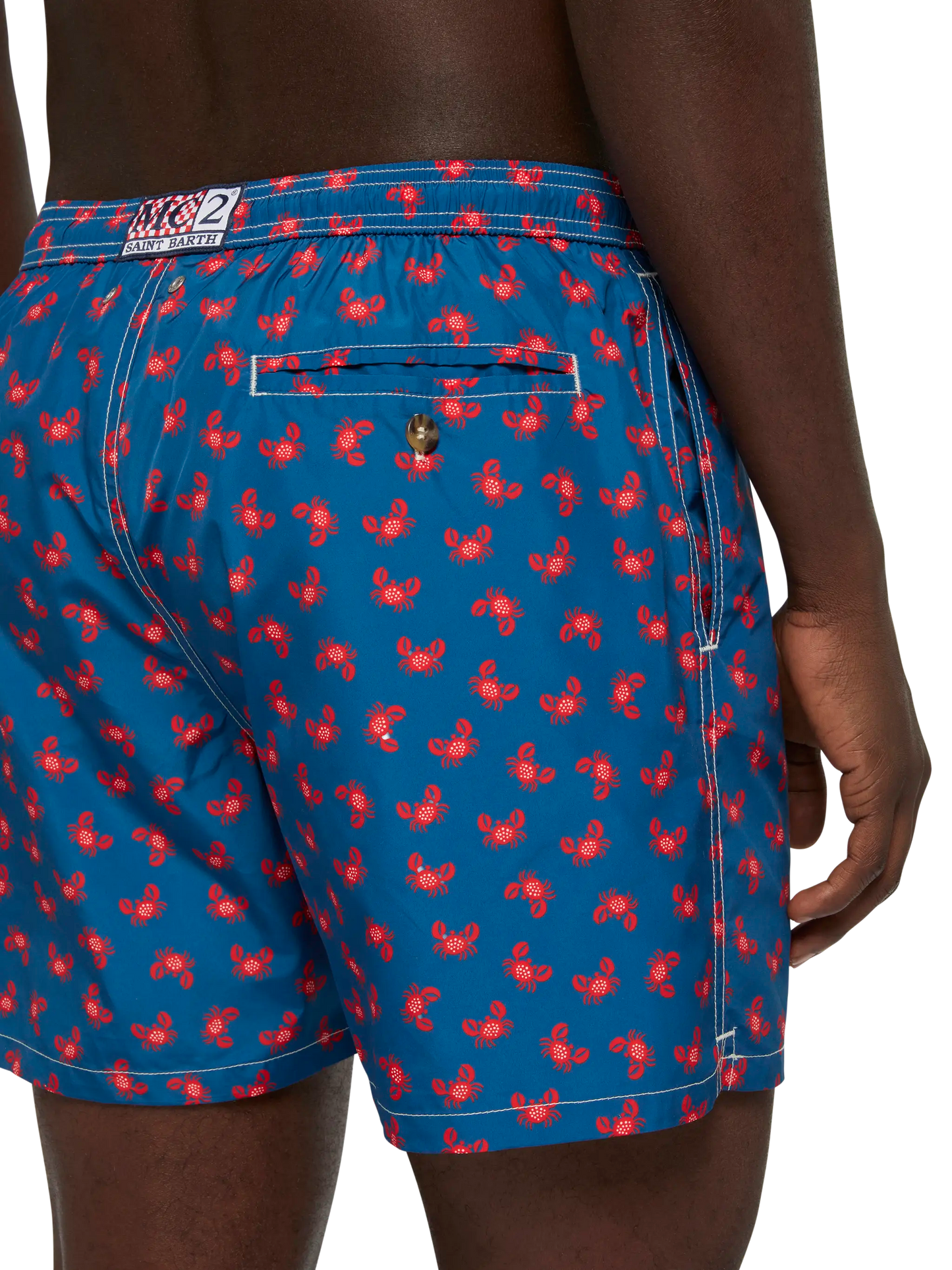 Lightweight fabric swim-shorts Lighting 70 with crabs print