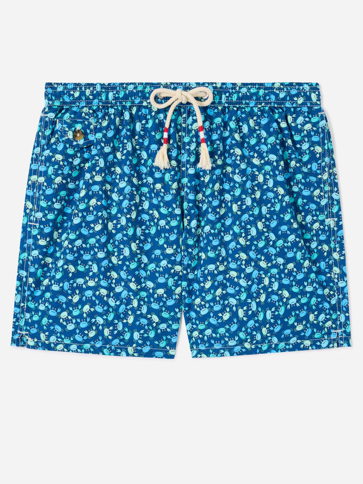 Badeshorts mit Lighting crabs-Print 