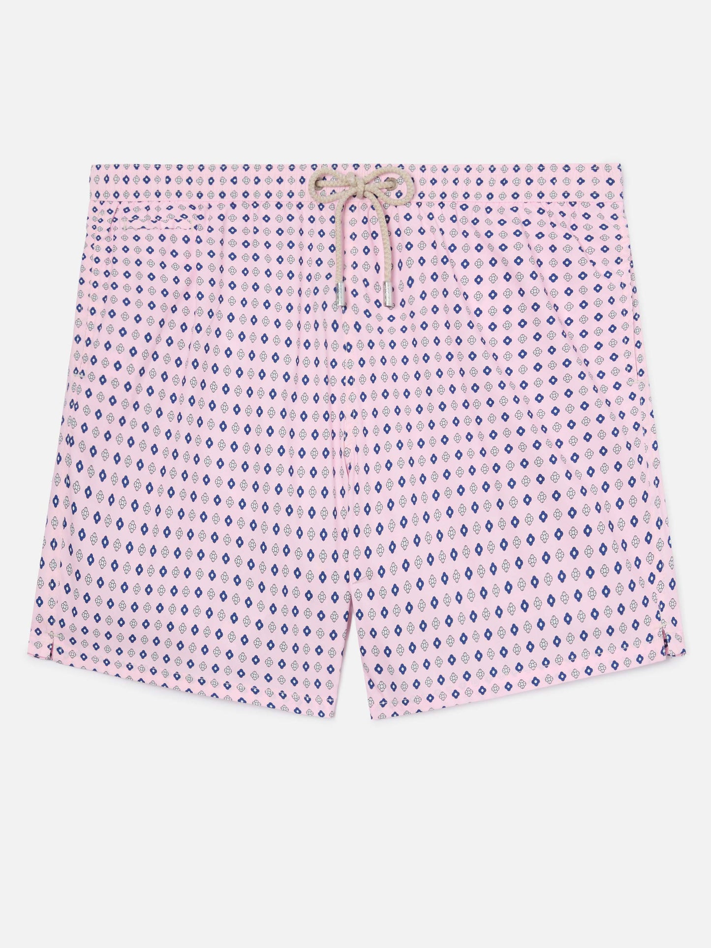Pink Lighting Micro swim shorts with all-over geometric print