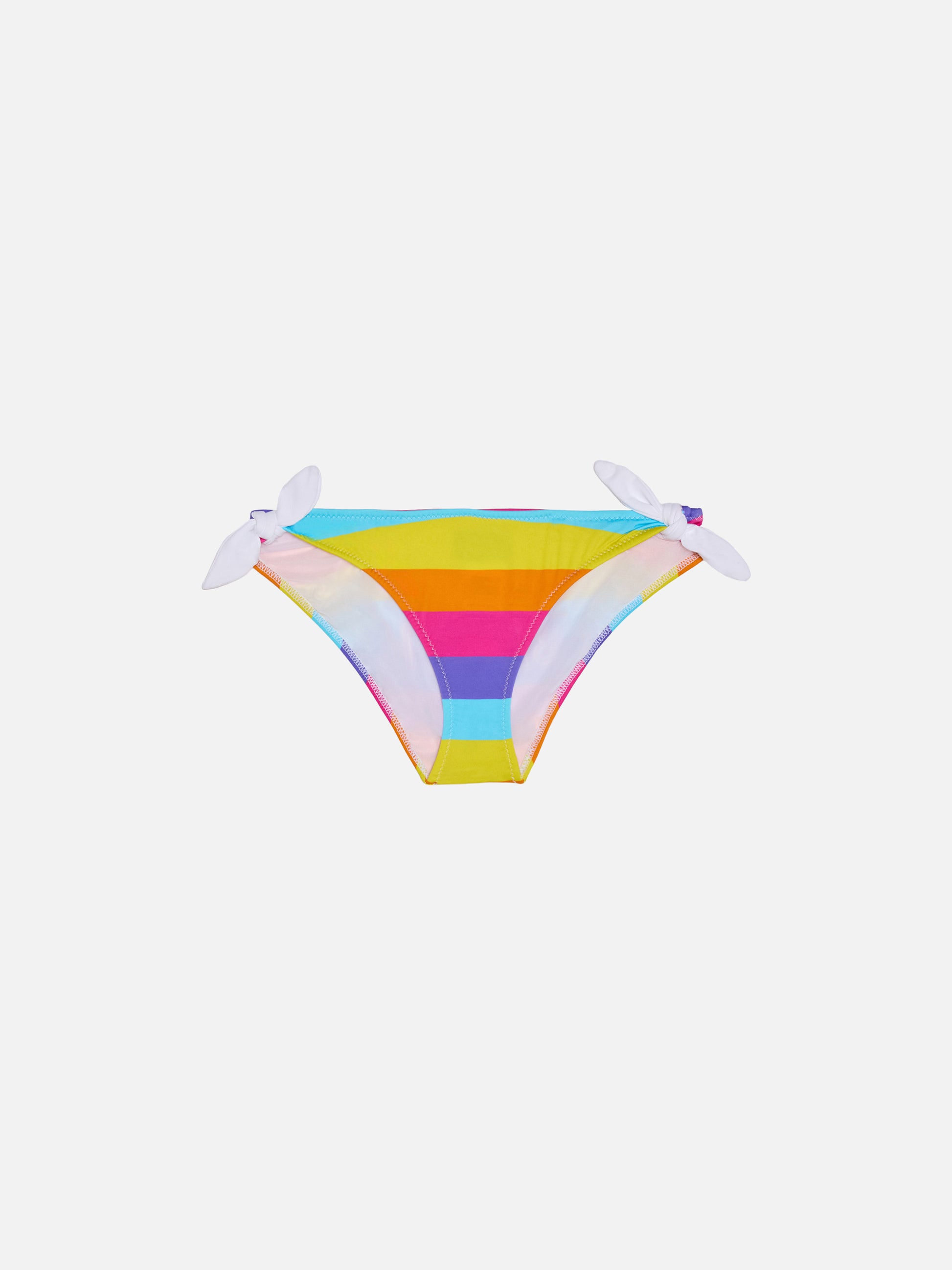 Girl swim briefs rainbow print - MC2 Saint Barth