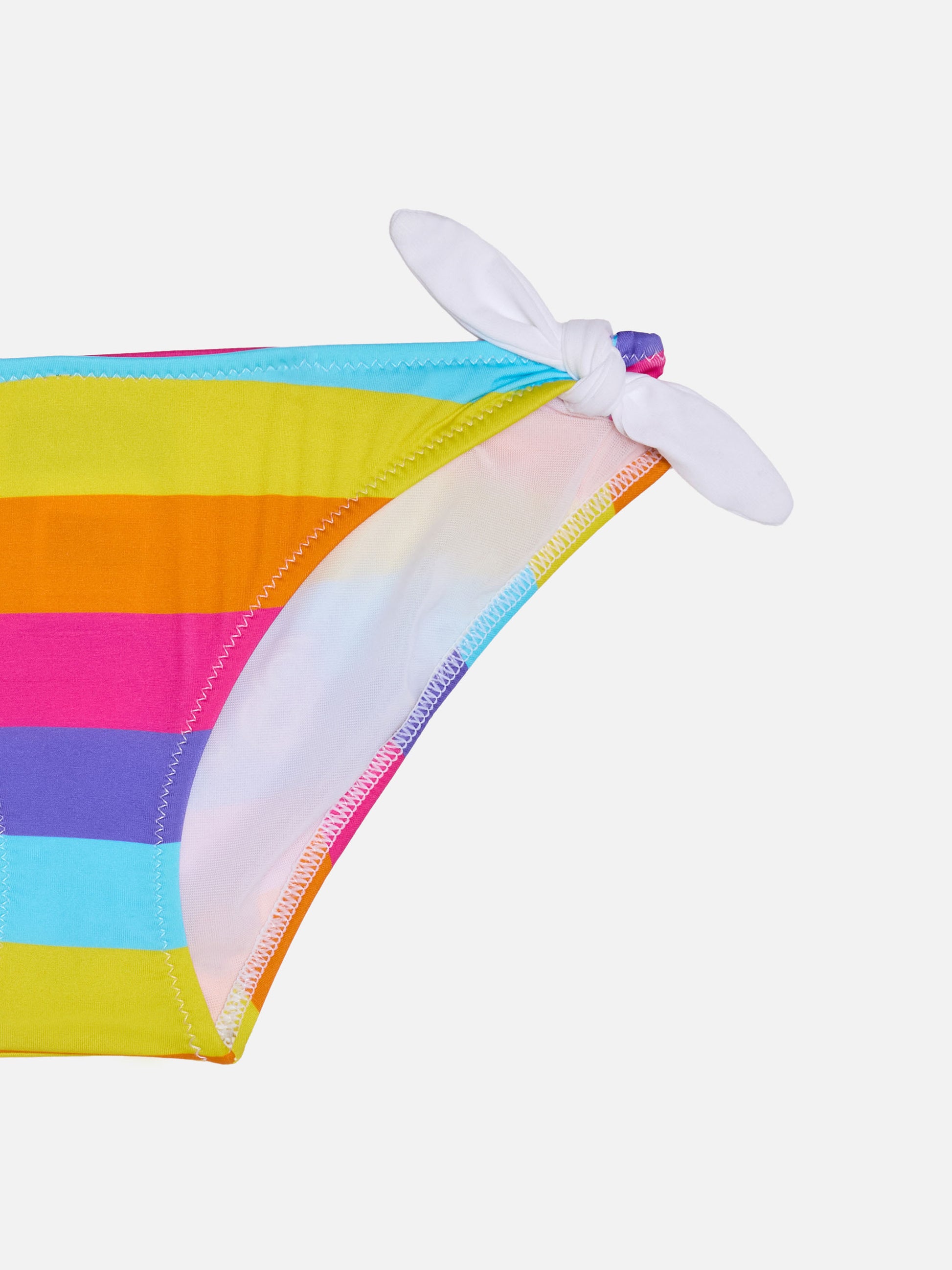 Girl swim briefs rainbow print - MC2 Saint Barth
