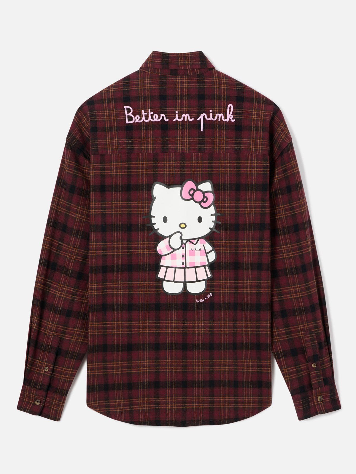Camisa de franela de algodón Lully con bordado Hello Kitty | Special edition 