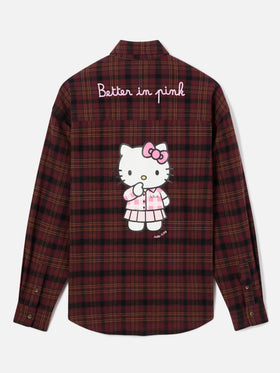 Camisa de franela de algodón Lully con bordado Hello Kitty | Special edition 