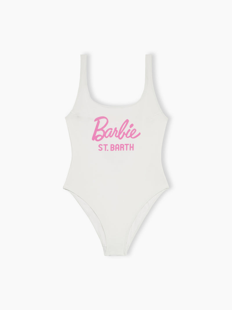 Damen-Badeanzug Lora mit U-Ausschnitt und Barbie-Logo | BARBIE SONDEREDITION