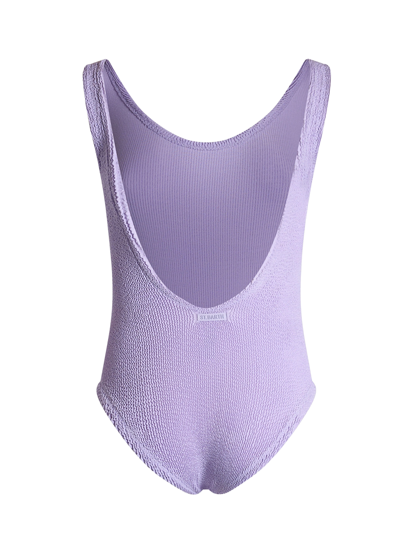 Woman lilac crinkle one piece swimsuit Lora