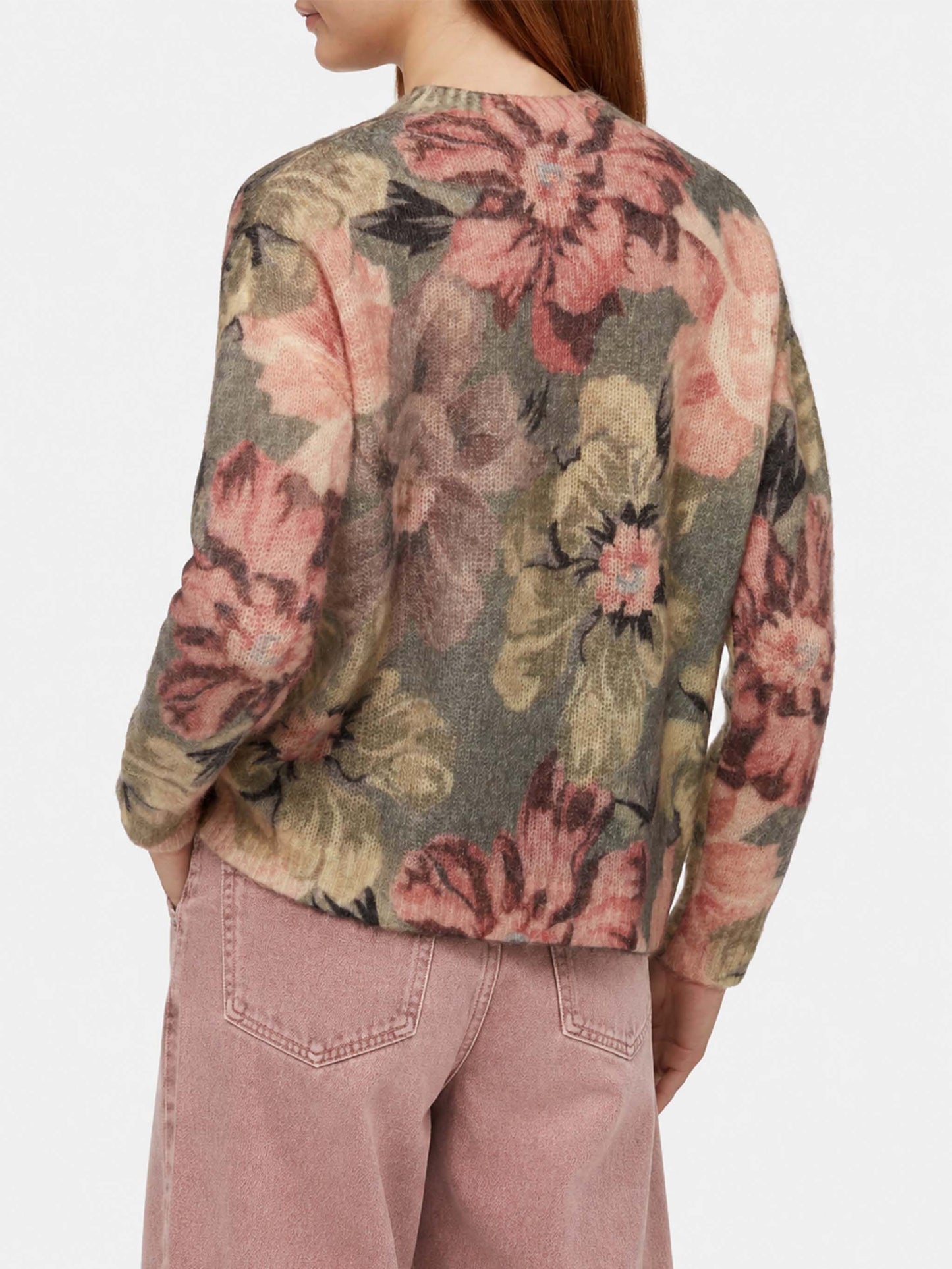 Floraler Louise Mohair-Pullover 
