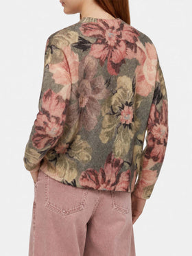 Floraler Louise Mohair-Pullover 