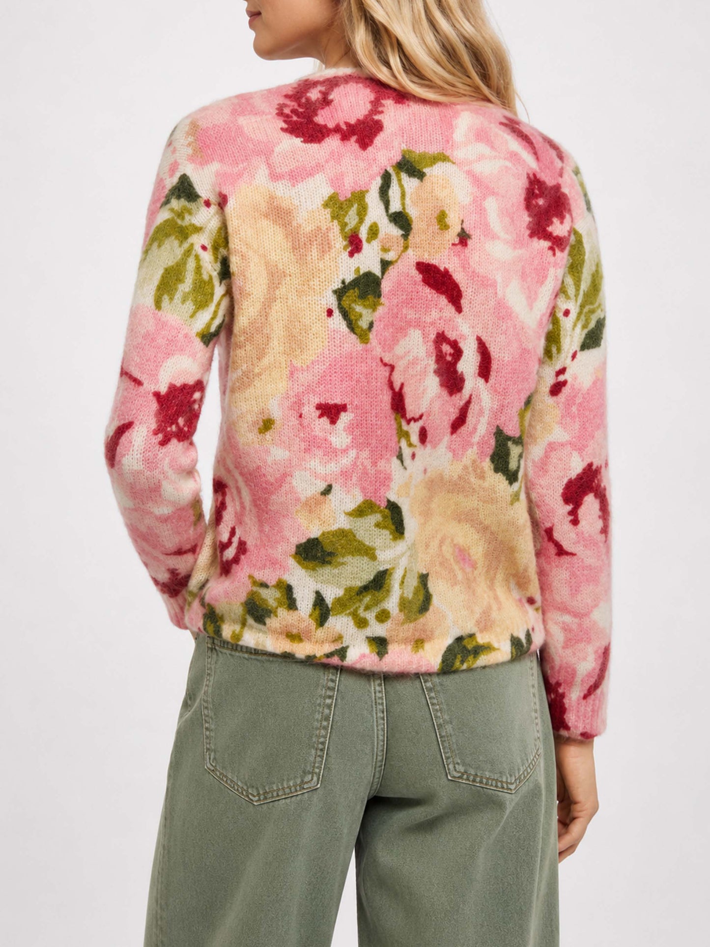 Suéter Louise con estampado de peonías 