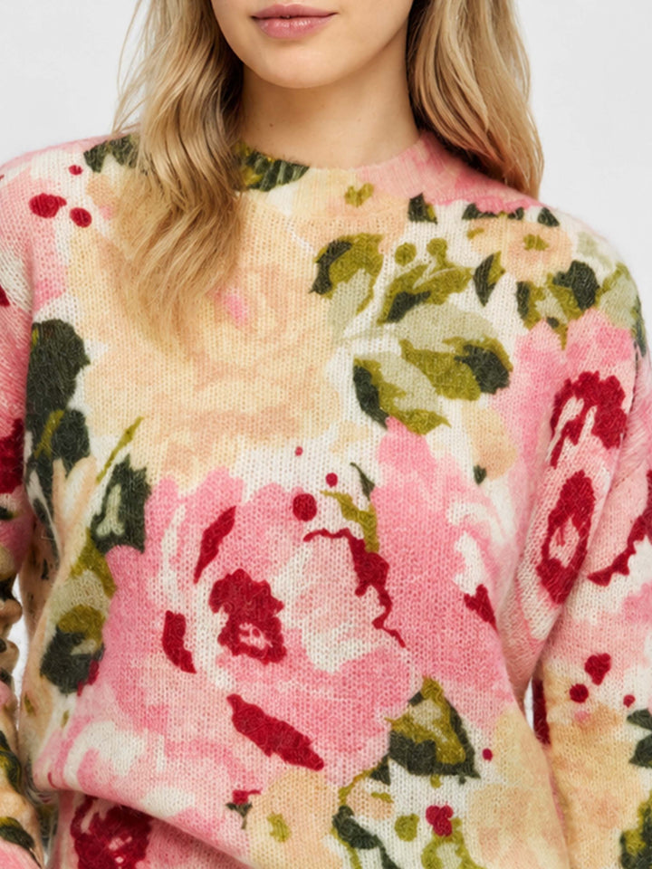 Pull Louise à imprimé pivoine 