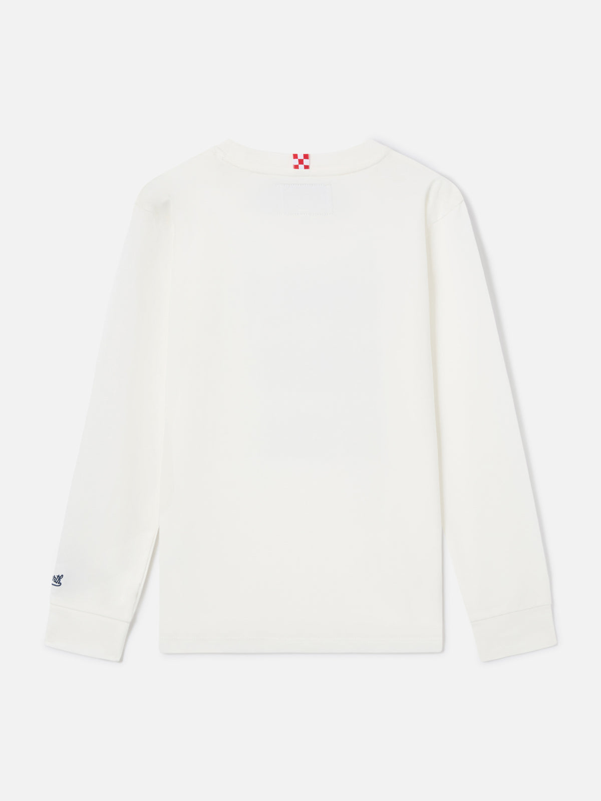 T-shirt à manches longues en coton blanc Luton avec imprimé Vado A Vivere Da Solo 