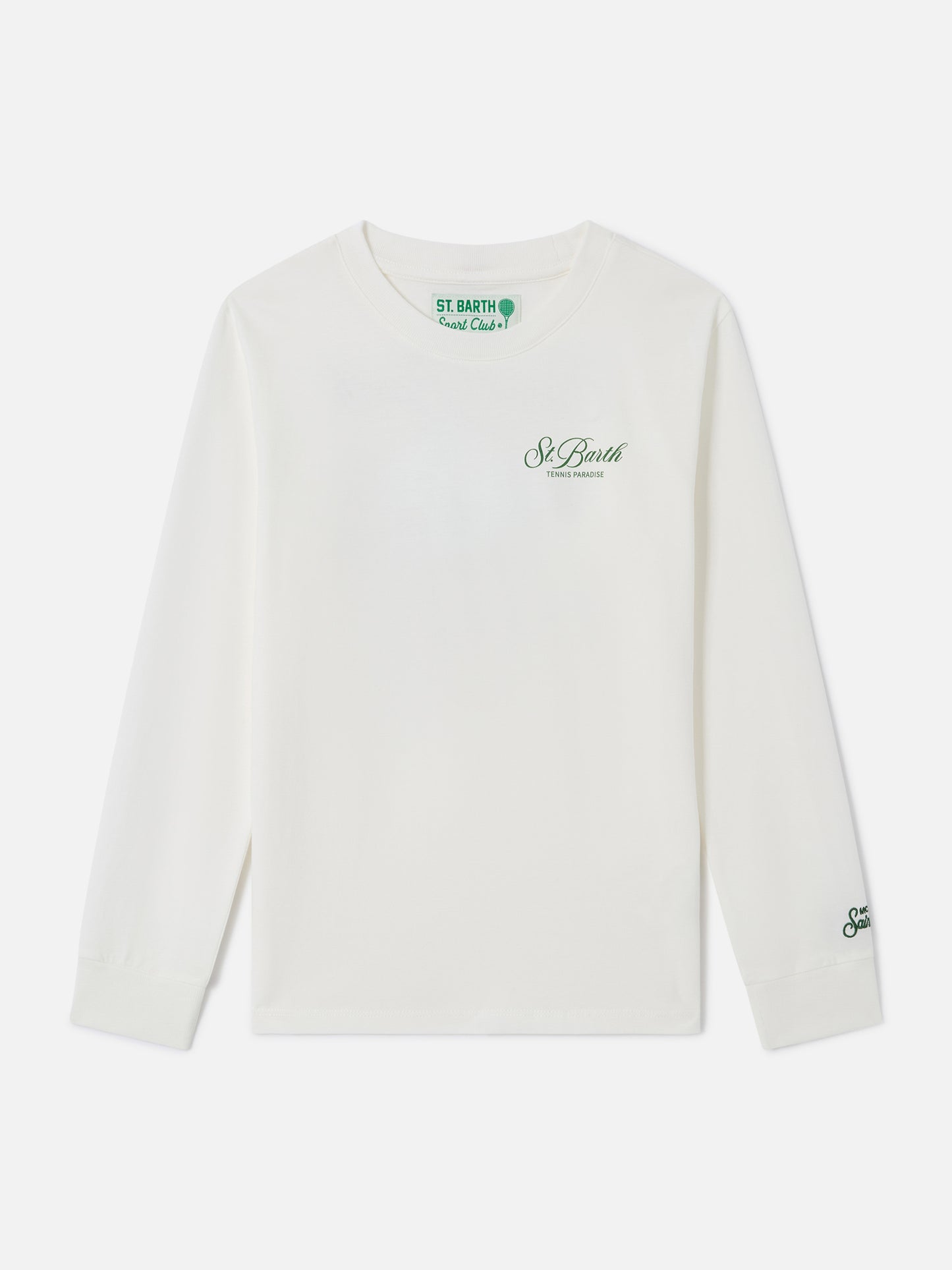 Camiseta Luton de manga larga en blanco con estampado Tennis Paradise | PEANUTS SPECIAL EDITION 