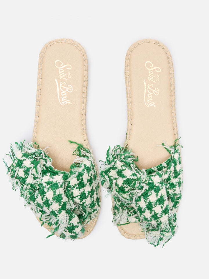 Sandalo a fascia da donna Luz motivo a fantasia