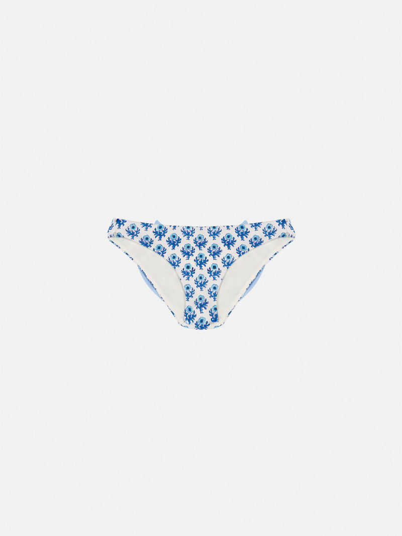 Madame swim briefs with bow and flower print