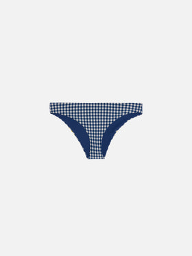 Girl swim briefs with gingham print - MC2 Saint Barth