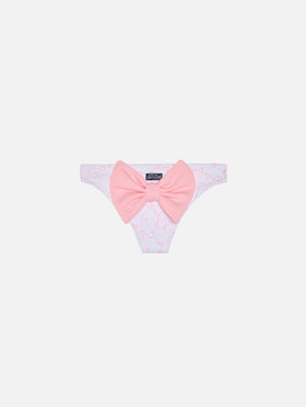 Girl swim briefs with bow - MC2 Saint Barth