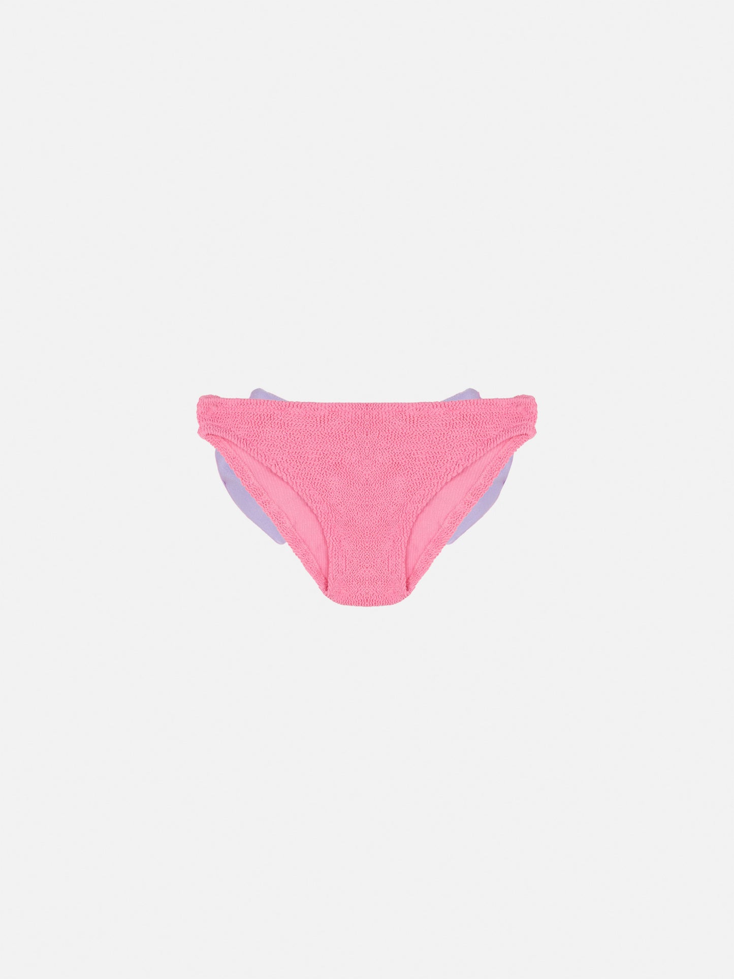 Madame pink crinkle swim briefs with bow