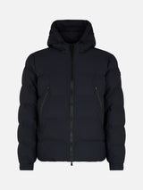 Man navy blue hooded puffer jacket Maier