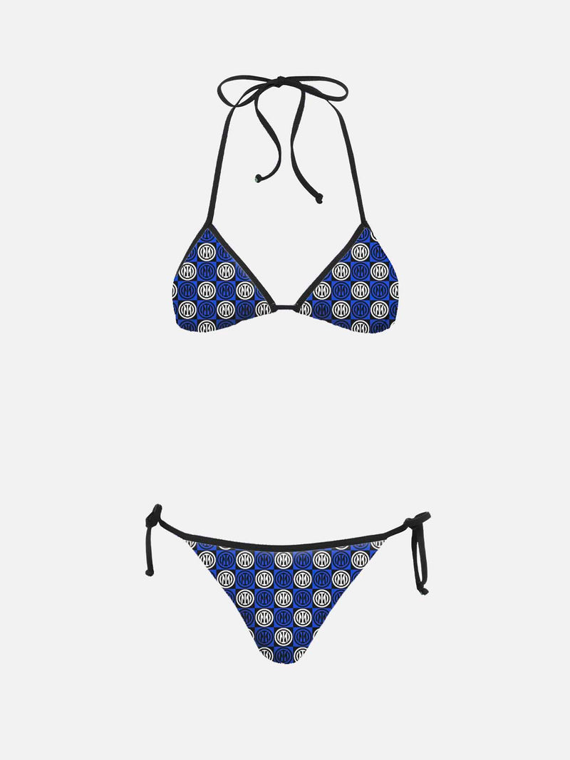 Bikini a triangolo da donna Maleah con stampa loghi Inter | EDIZIONE SPECIALE DELL'INTER FC