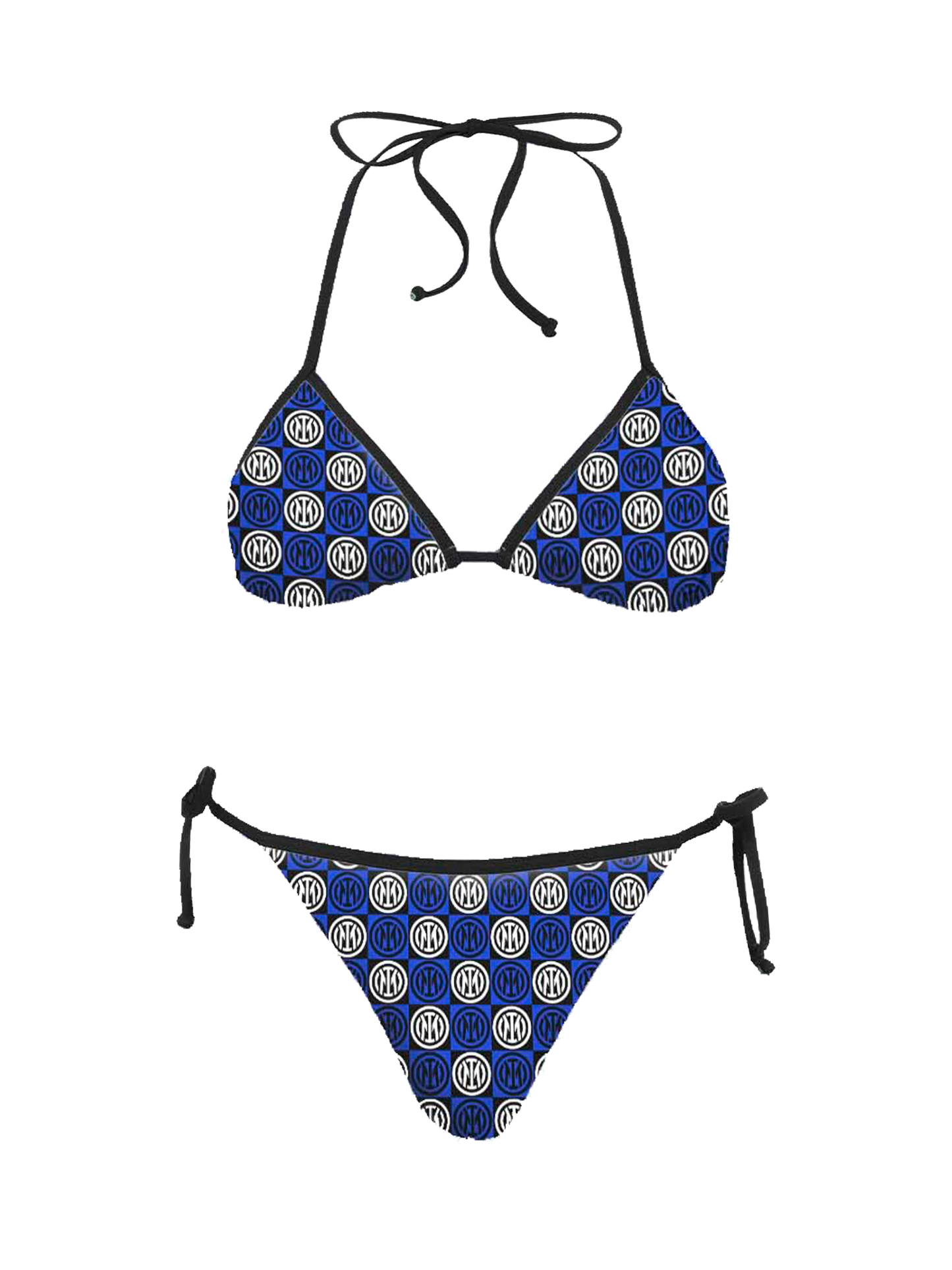Bikini a triangolo da donna Maleah con stampa loghi Inter | INTER SPECIAL EDITION