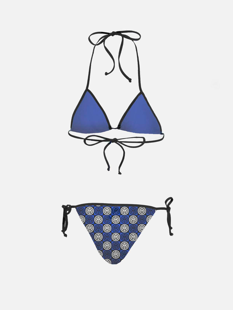 Bikini a triangolo da donna Maleah con stampa loghi Inter | EDIZIONE SPECIALE DELL'INTER FC