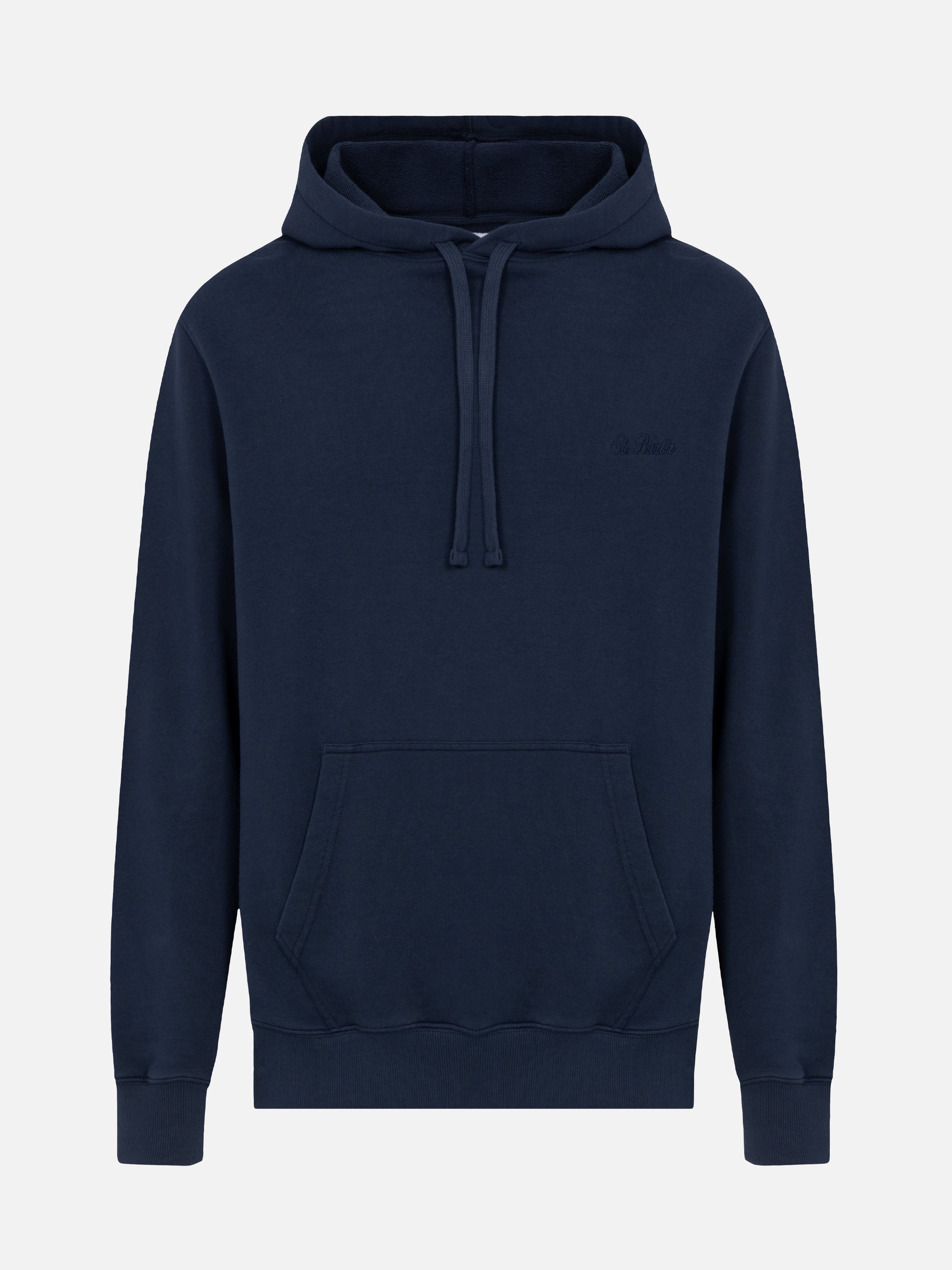 Cotton hooded sweatshirt Manhattan with St. Barth embroidery - MC2 Saint Barth
