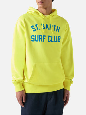 Felpa con cappuccio in cotone Manhattan con stampa Surf Club
