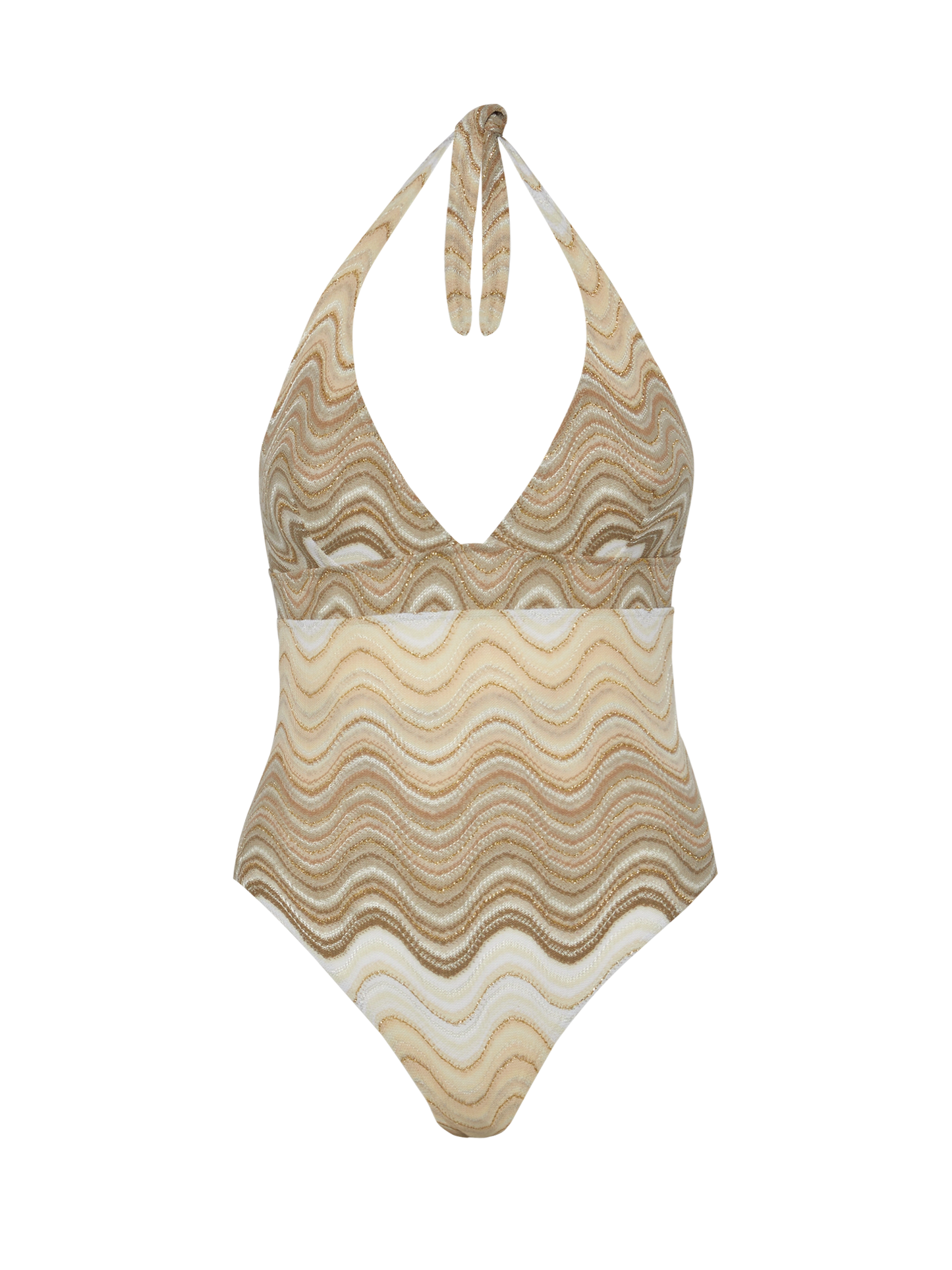 Marylin raschel wavy one-piece swimsuit