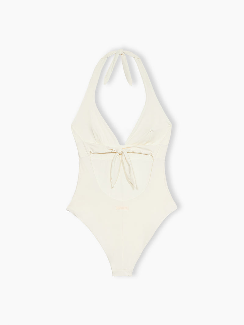 Woman cream one-piece Marylin swimsuit