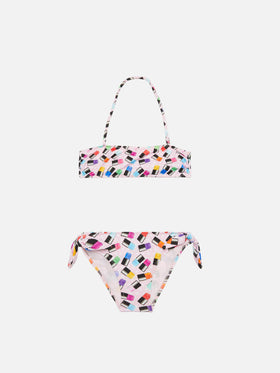 Bikini da bambina stampa make up