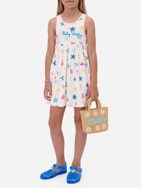 Kleid Masha aus reiner Bio-Baumwolle mit Allover-Seestern-Print 