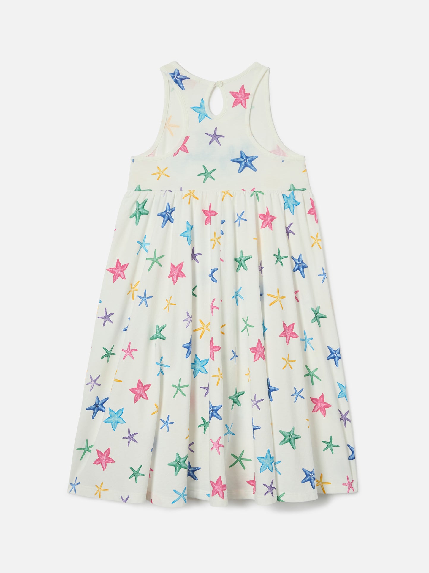 Masha pure organic cotton dress with all over starfish print