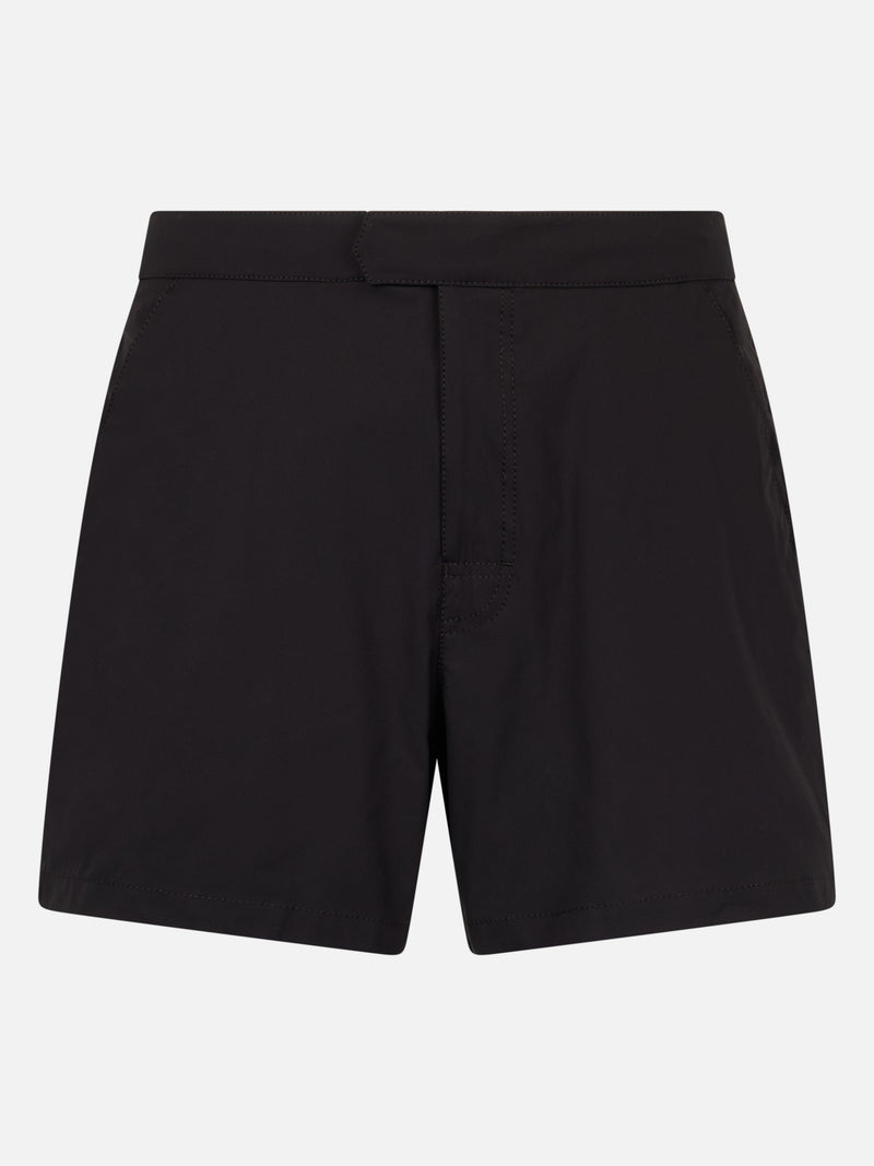 Man short-length black swim shorts Master