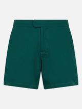 Man short-length British green swim shorts Master