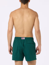 Man short-length British green swim shorts Master