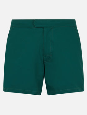 Kurze Herren-Badeshorts Master in britischem Grün