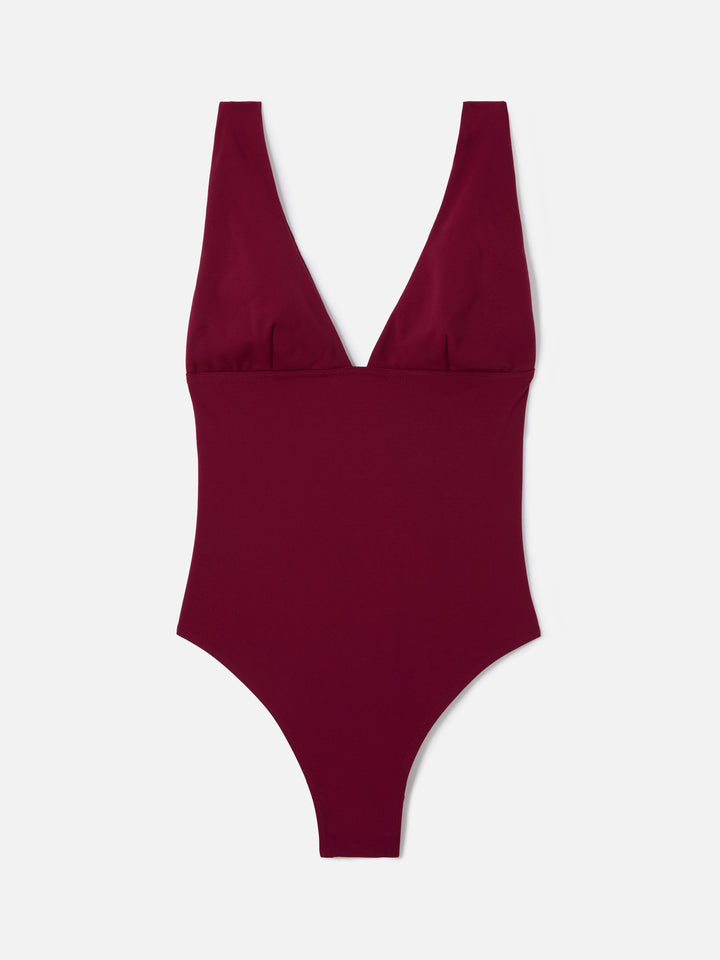 Costume intero Mavi bordeaux con scollatura profonda 