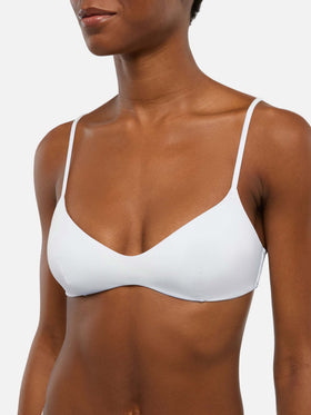 Bikini bralette scollata May Lido in bianco