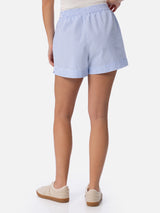 Gestreifte Pull-Up-Shorts aus Seersucker für Damen von Meave