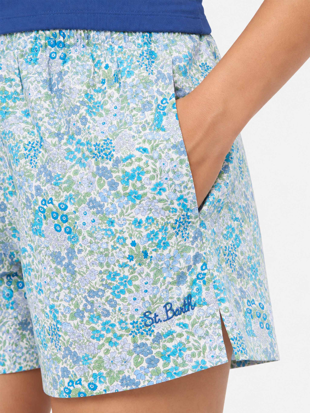 Shorts pull up Meave de algodón con estampado Joanna Luise | MADE WITH LIBERTY FABRIC 