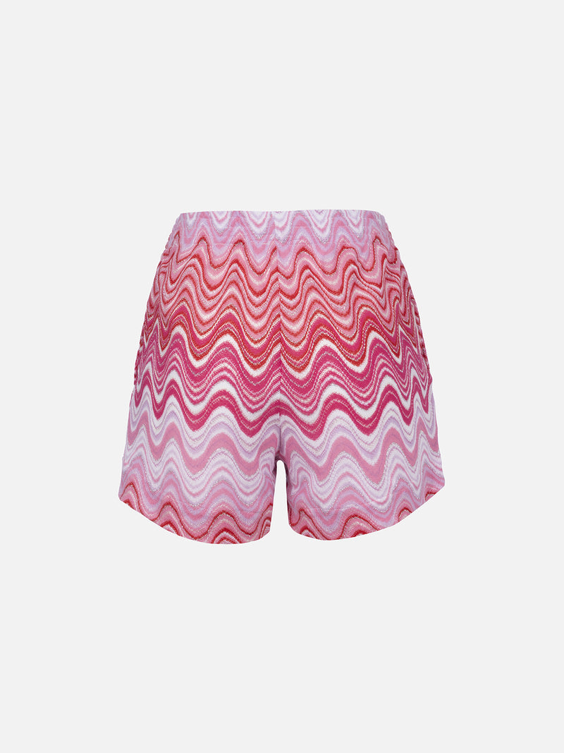 Pull-up-Shorts aus Rachel-Strickstoff für Damen Meave