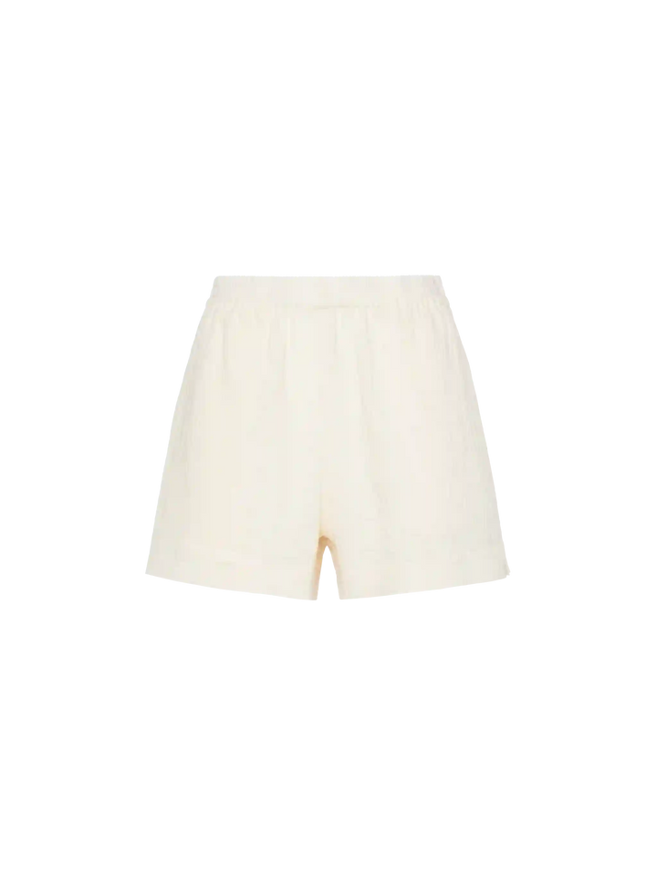 Meave shorts pull up in mussola di cotone Sangallo