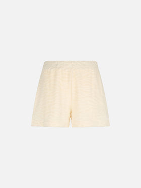 Damen-Pull-up-Shorts aus Frottee-Baumwolle Meave
