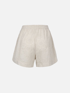 Woman Sangallo cotton pull up shorts Meave - MC2 Saint Barth
