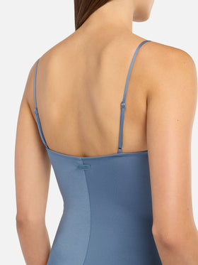 Medea shimmer avio blue underwired one-piece swimsuit