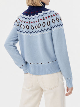 Meghan Pullover aus Kaschmirmischung mit Jacquard 
