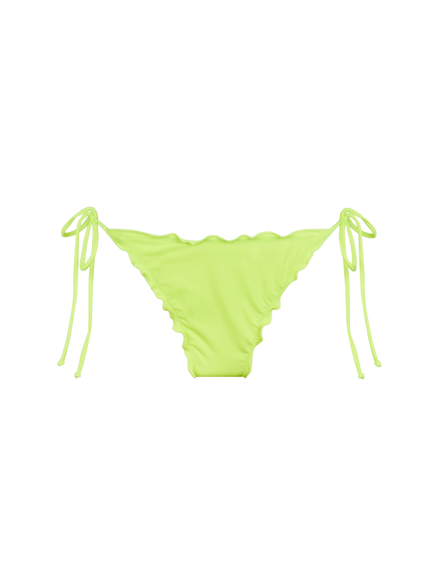 Woman fluo yellow cheeky swim briefs Miami