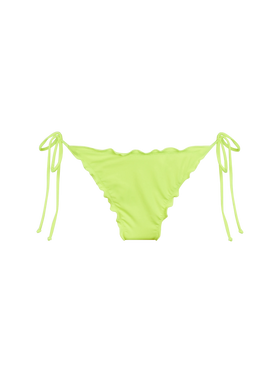 Woman fluo yellow cheeky swim briefs Miami