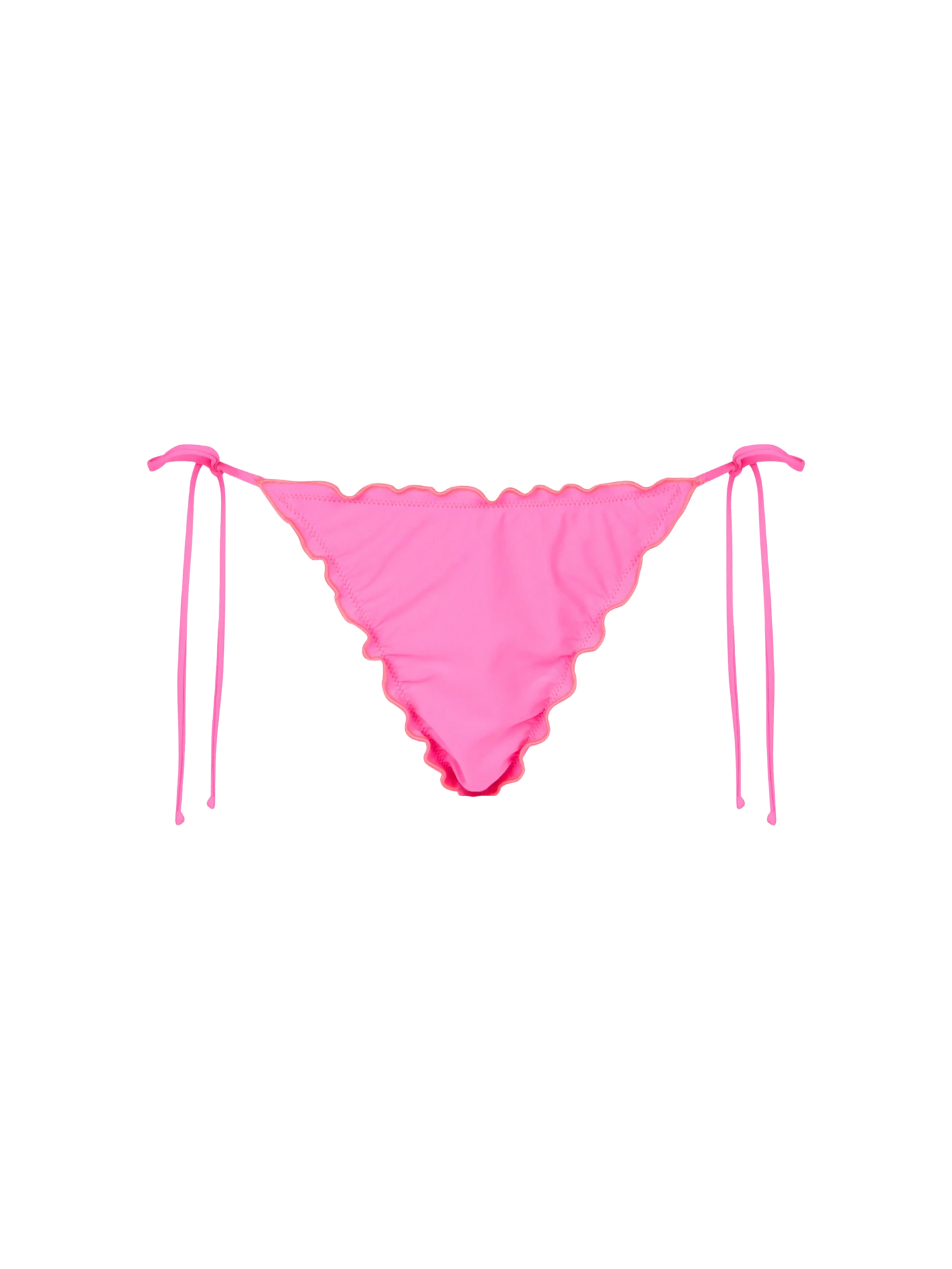 Woman fluo pink cheeky swim briefs Miami