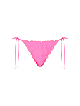 Woman fluo pink cheeky swim briefs Miami