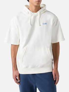 Man short sleeve hoodie